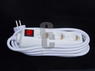 Нови предложения Разклонител 3гн. 3м. с копче                                                                                                                                                                                                                                                                                